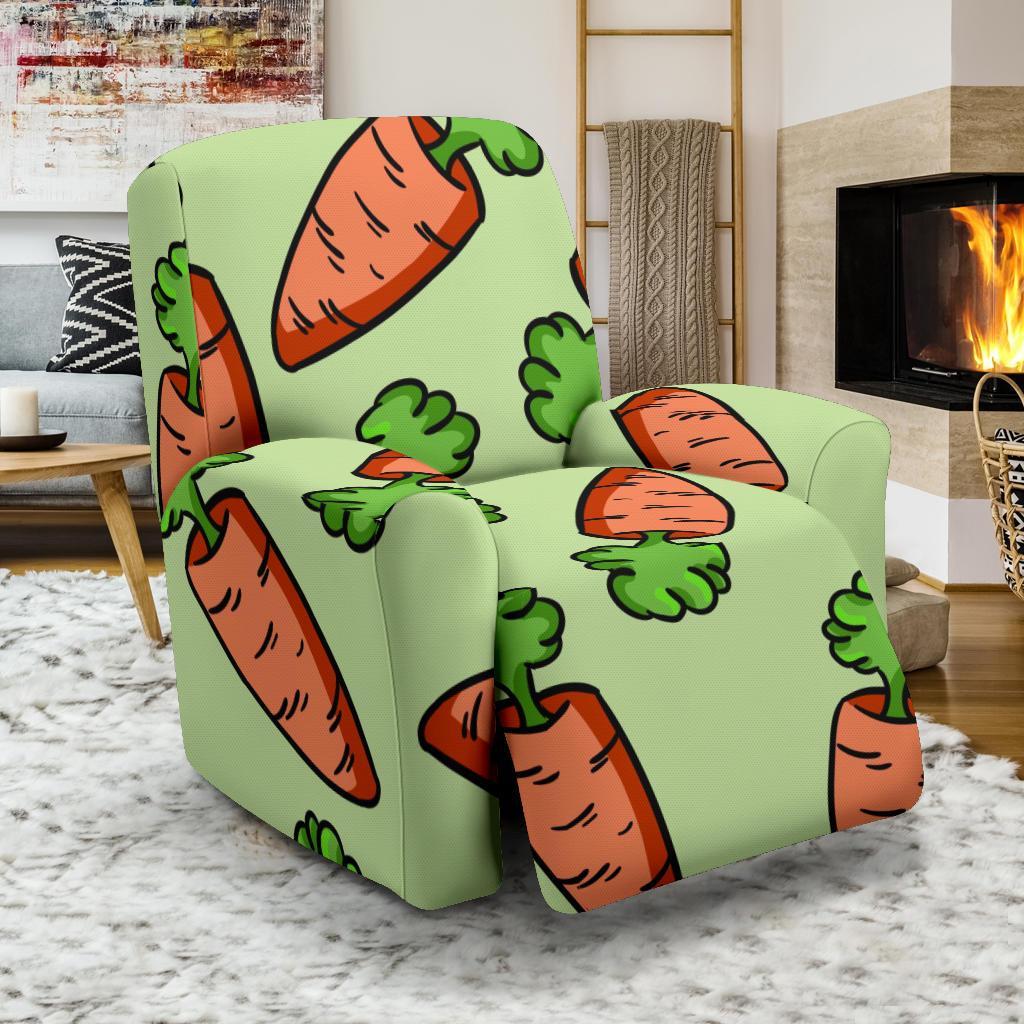 Carrot Print Pattern Recliner Cover-grizzshop