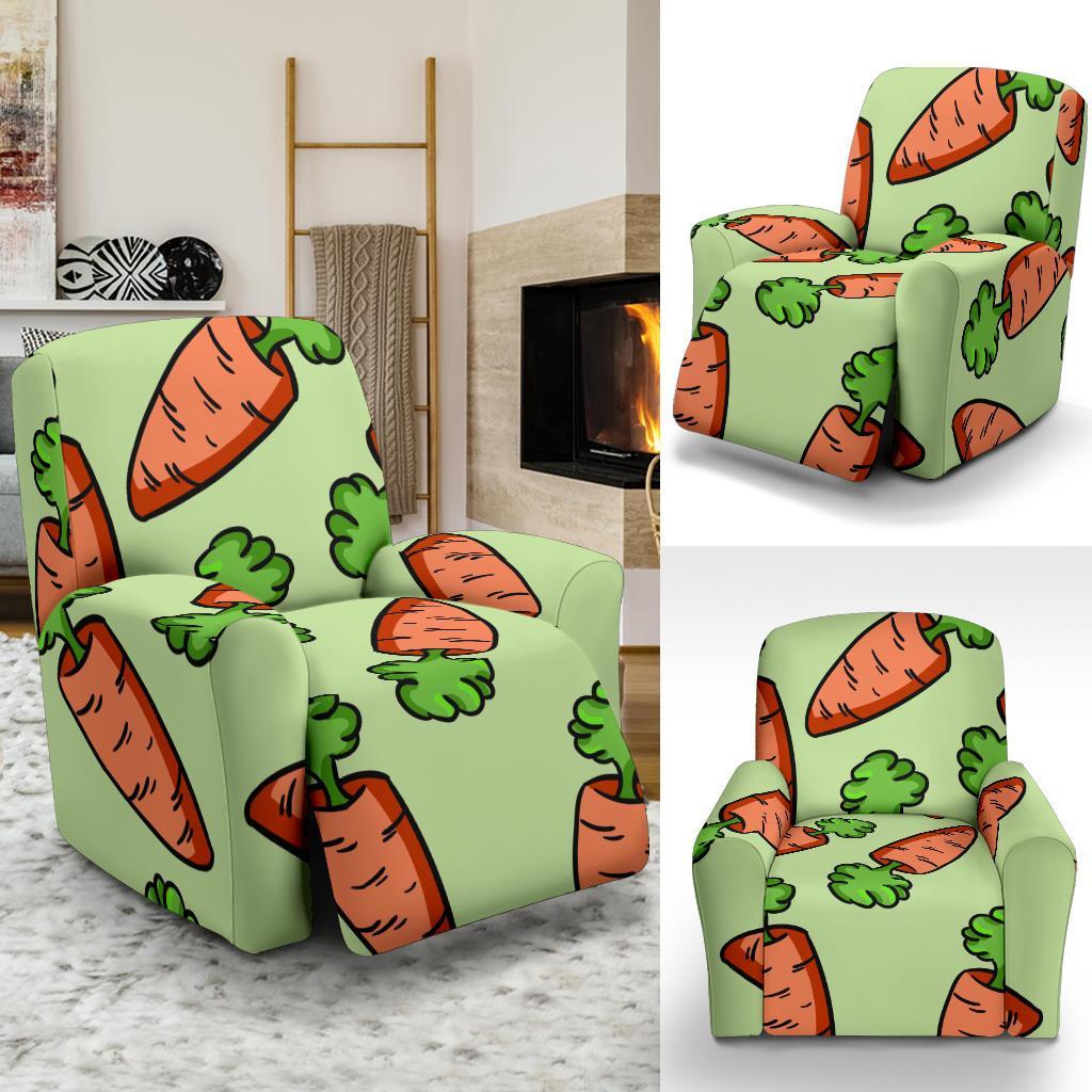 Carrot Print Pattern Recliner Cover-grizzshop