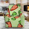 Carrot Print Pattern Recliner Cover-grizzshop