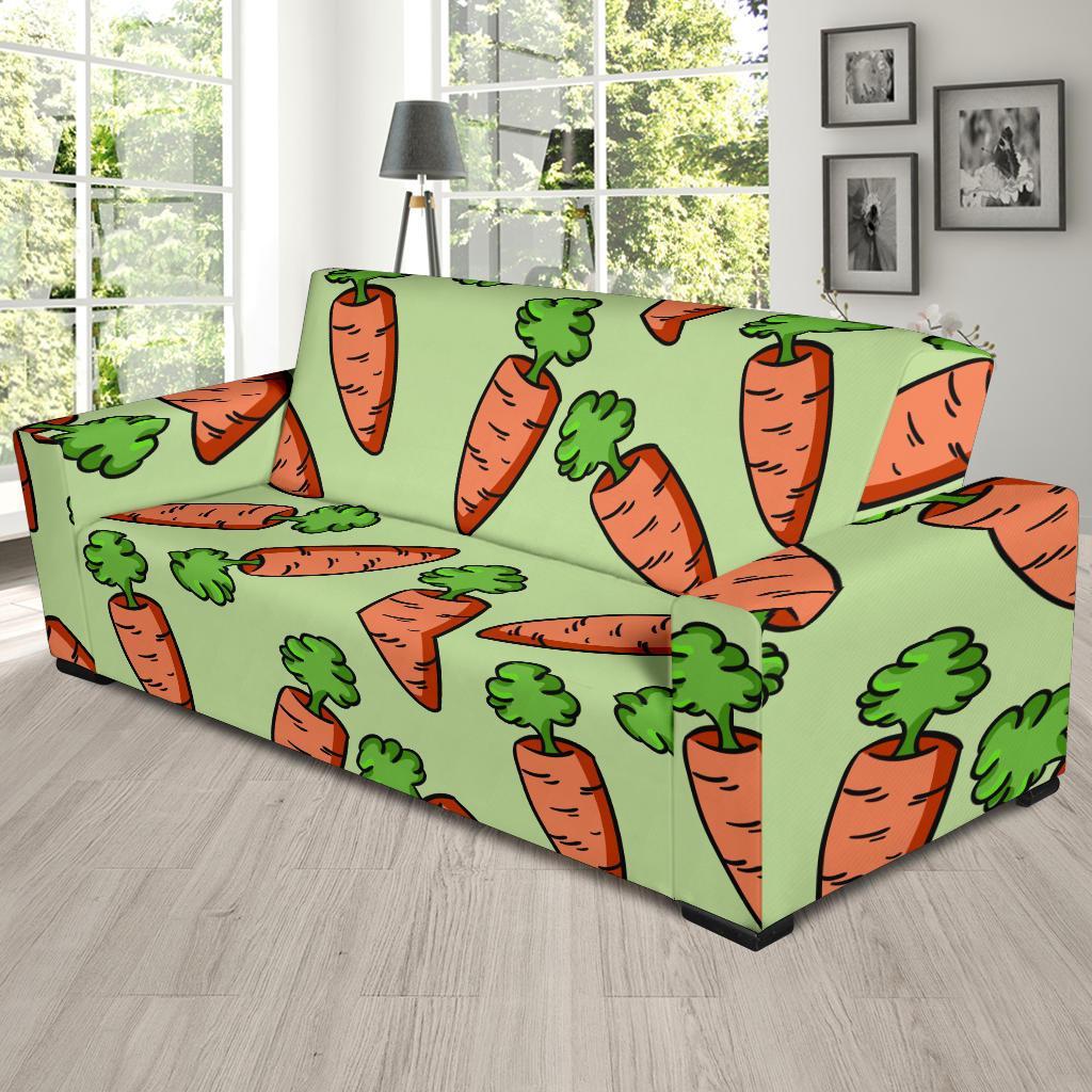 Carrot Print Pattern Sofa Covers-grizzshop