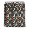 Carrot Rabbit Bunny Pattern Print Duvet Cover Bedding Set-grizzshop