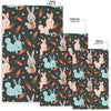 Carrot Rabbit Bunny Pattern Print Floor Mat-grizzshop