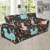 Carrot Rabbit Bunny Pattern Print Sofa Covers-grizzshop