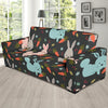 Carrot Rabbit Bunny Pattern Print Sofa Covers-grizzshop