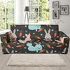 Carrot Rabbit Bunny Pattern Print Sofa Covers-grizzshop