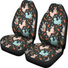 Carrot Rabbit Bunny Pattern Print Universal Fit Car Seat Cover-grizzshop