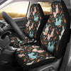 Carrot Rabbit Bunny Pattern Print Universal Fit Car Seat Cover-grizzshop