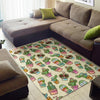 Cartoon Cactus Pattern Print Floor Mat-grizzshop