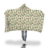 Cartoon Cactus Pattern Print Hooded Blanket-grizzshop