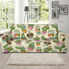 Cartoon Cactus Pattern Print Sofa Covers-grizzshop