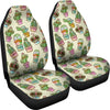 Cartoon Cactus Pattern Print Universal Fit Car Seat Cover-grizzshop