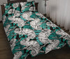 Cartoon Chameleon Pattern Print Bed Set Quilt-grizzshop