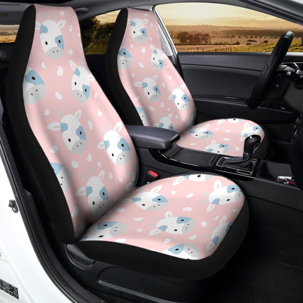 Cartoon Cow Print Car Seat Covers-grizzshop