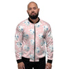 Cartoon Cow Print Men's Bomber Jacket-grizzshop