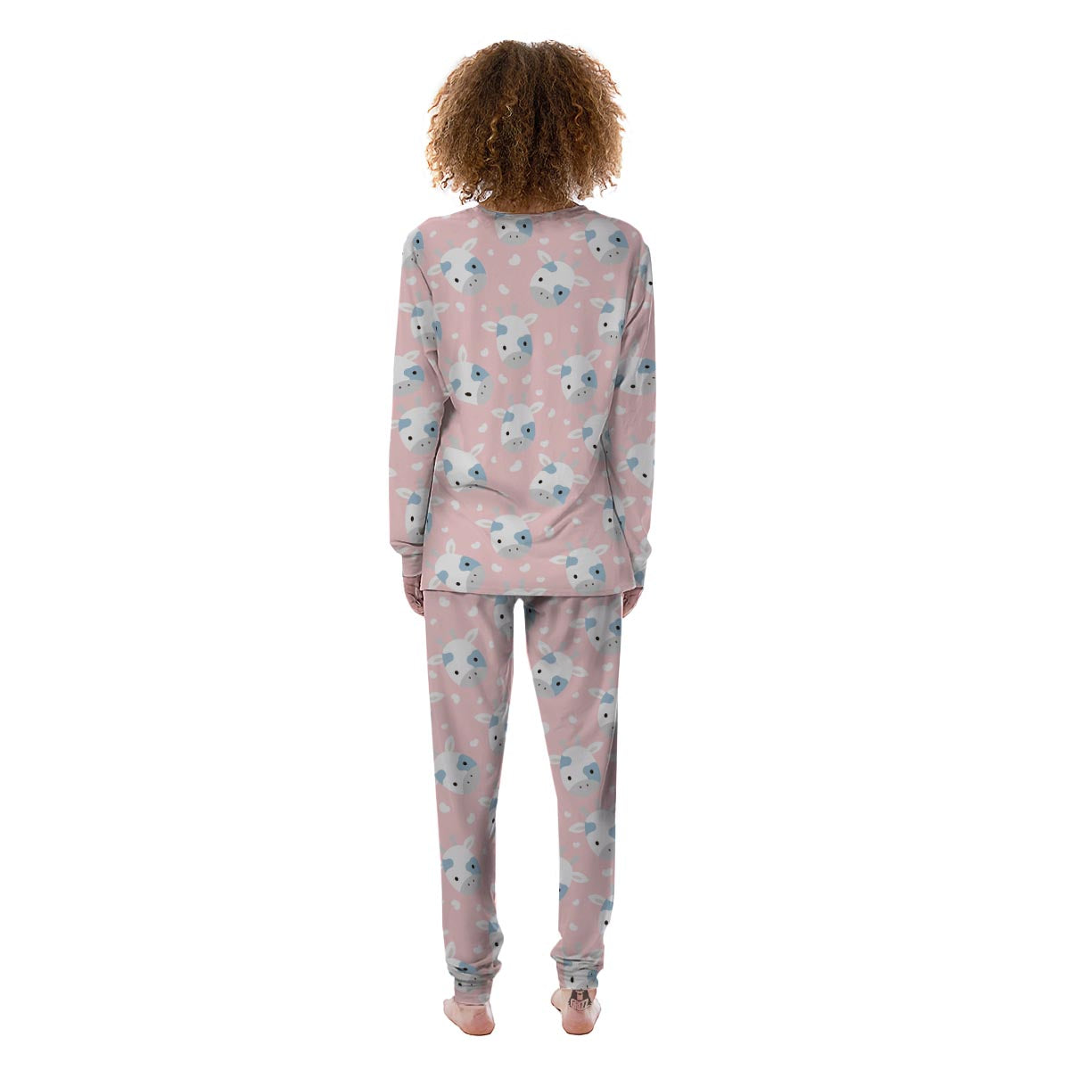 Cartoon Cow Print Women's Pajamas-grizzshop