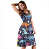 Cartoon Dino Dinosaur Pattern Print Dress-grizzshop