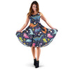 Cartoon Dino Dinosaur Pattern Print Dress-grizzshop