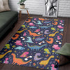 Cartoon Dino Dinosaur Pattern Print Floor Mat-grizzshop