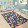 Cartoon Dino Dinosaur Pattern Print Floor Mat-grizzshop