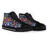 Cartoon Dino Dinosaur Pattern Print Men Women's High Top Shoes-grizzshop