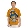 Cartoon Doll Voodoo Print Men's Short Sleeve Shirts-grizzshop