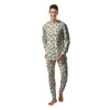 Cartoon Drum Print Pattern Men's Pajamas-grizzshop