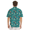 Cartoon Elf Print Pattern Men's Short Sleeve Shirts-grizzshop