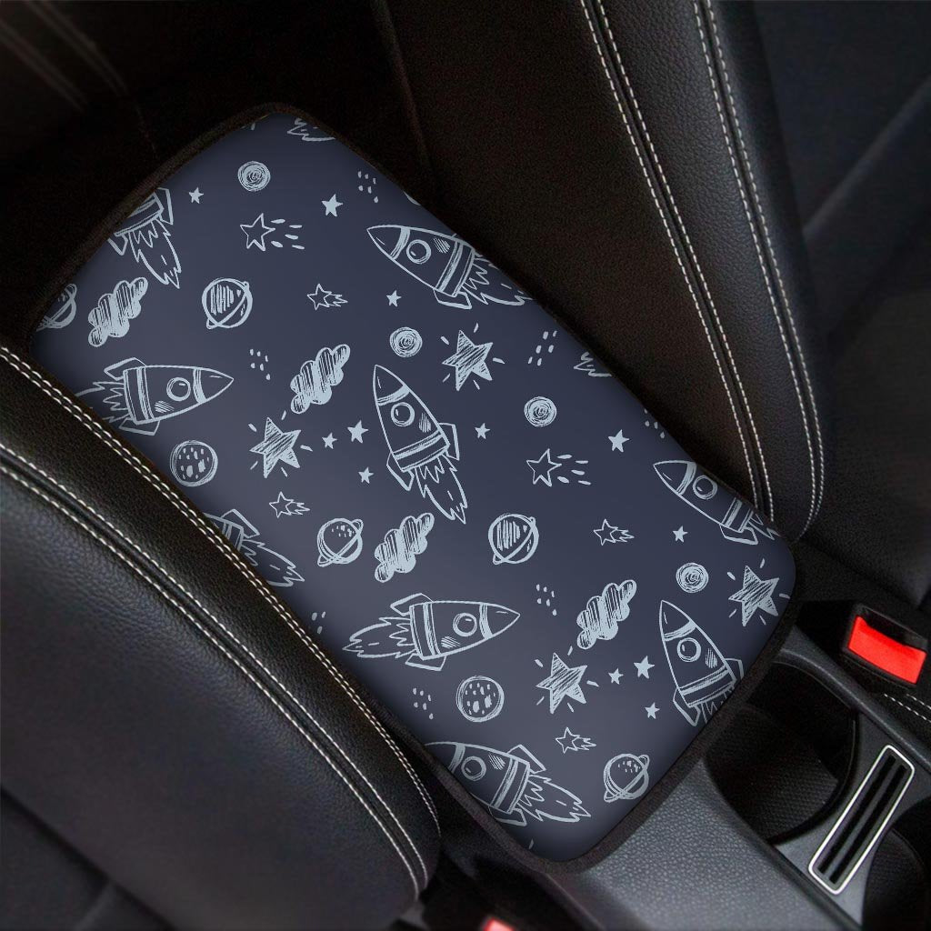 Cartoon Galaxy Space Car Console Cover-grizzshop