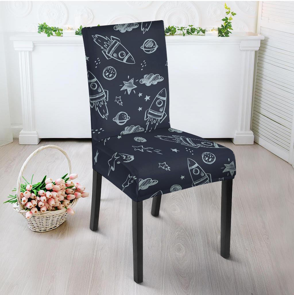 Cartoon Galaxy Space Chair Cover-grizzshop