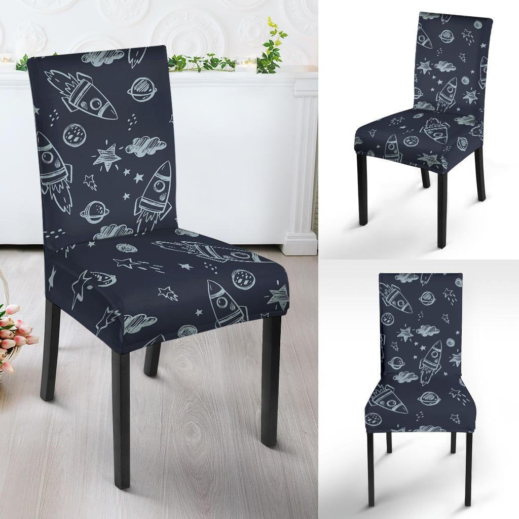 Cartoon Galaxy Space Chair Cover-grizzshop