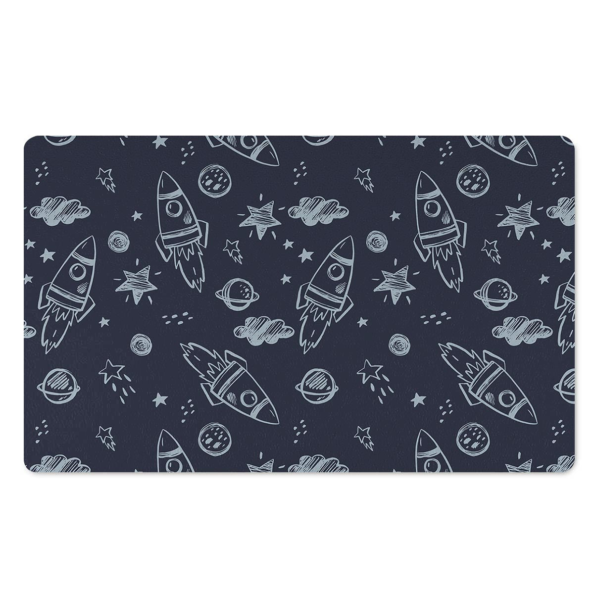 Cartoon Galaxy Space Door Mat-grizzshop