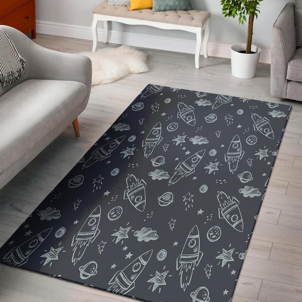 Cartoon Galaxy Space Floor Mat-grizzshop