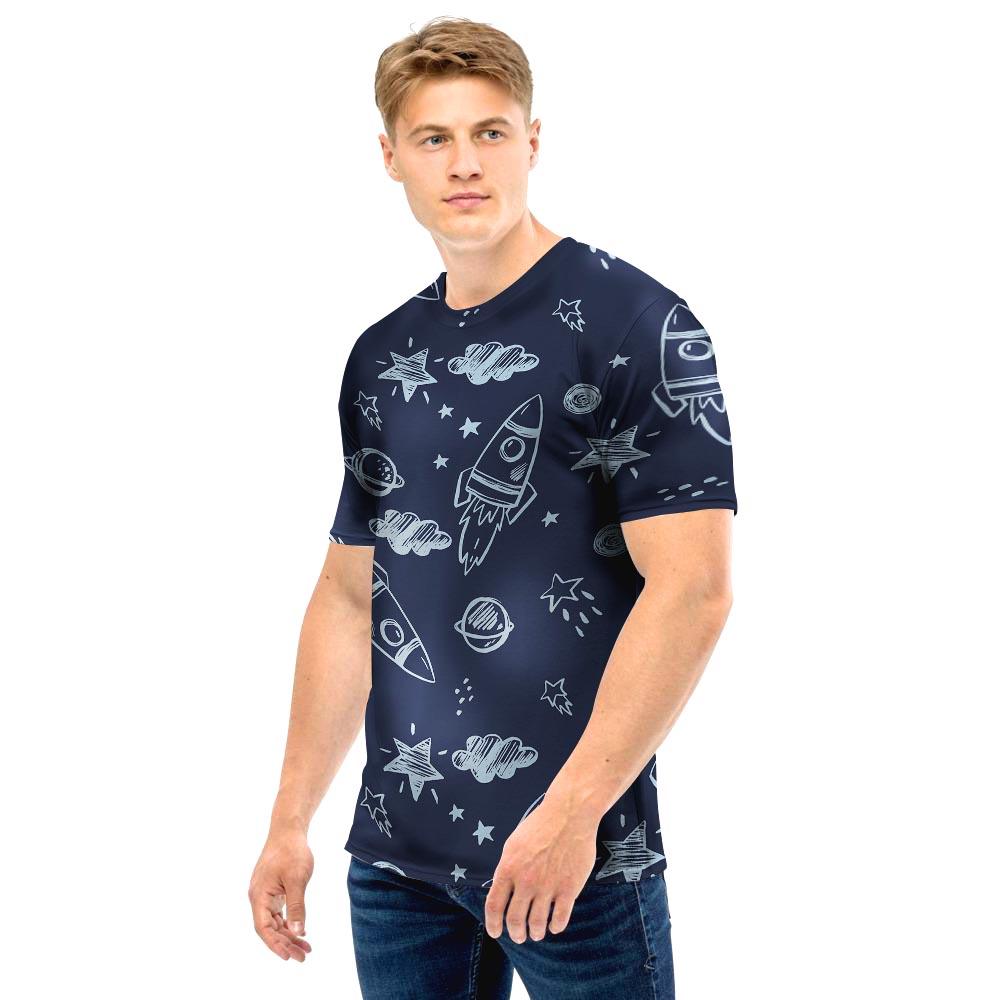 Cartoon Galaxy Space Men T Shirt-grizzshop