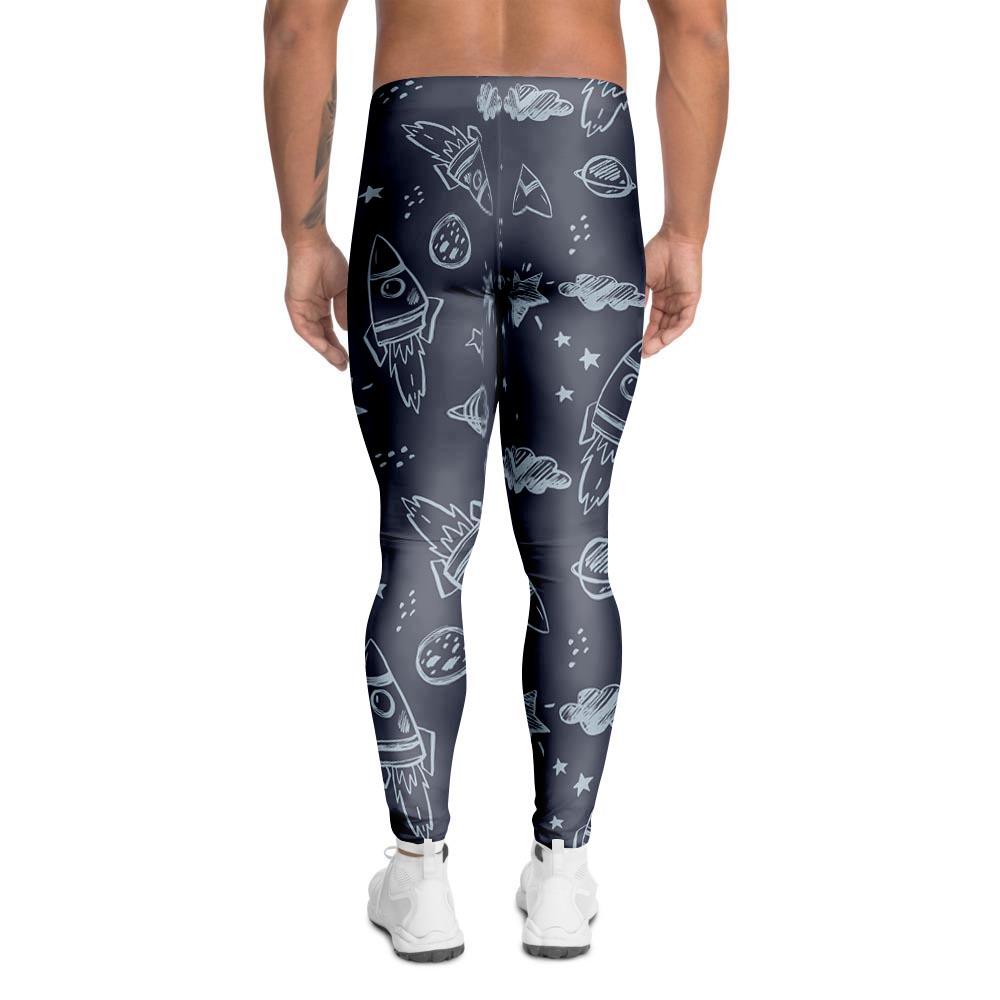 Cartoon Galaxy Space Men's Leggings-grizzshop