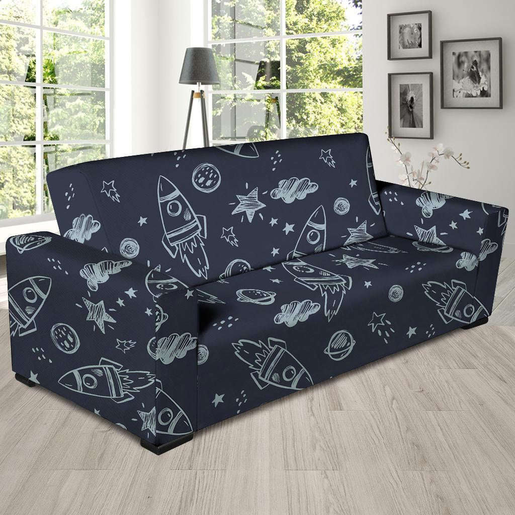 Cartoon Galaxy Space Sofa Cover-grizzshop