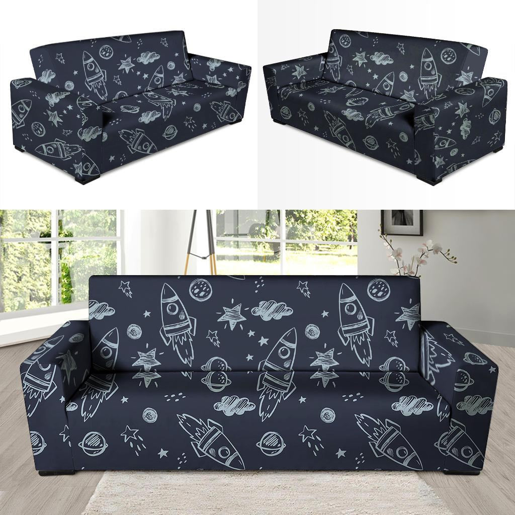 Cartoon Galaxy Space Sofa Cover-grizzshop