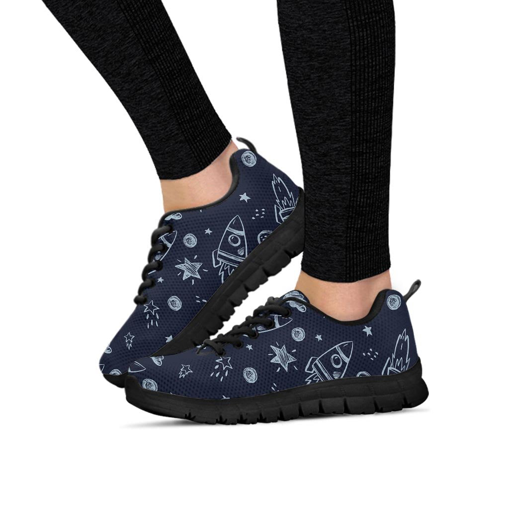 Cartoon Galaxy Space Women's Sneakers-grizzshop