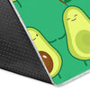 Cartoon Green Avocado Patttern Print Floor Mat-grizzshop