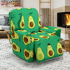 Cartoon Green Avocado Patttern Print Recliner Cover-grizzshop