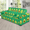 Cartoon Green Avocado Patttern Print Sofa Covers-grizzshop