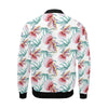 Cartoon Jellyfish Pattern Print Men's Bomber Jacket-grizzshop