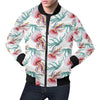 Cartoon Jellyfish Pattern Print Men's Bomber Jacket-grizzshop