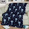 Cartoon Jellyfish Print Pattern Blanket-grizzshop