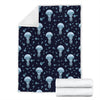 Cartoon Jellyfish Print Pattern Blanket-grizzshop