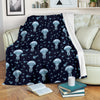 Cartoon Jellyfish Print Pattern Blanket-grizzshop