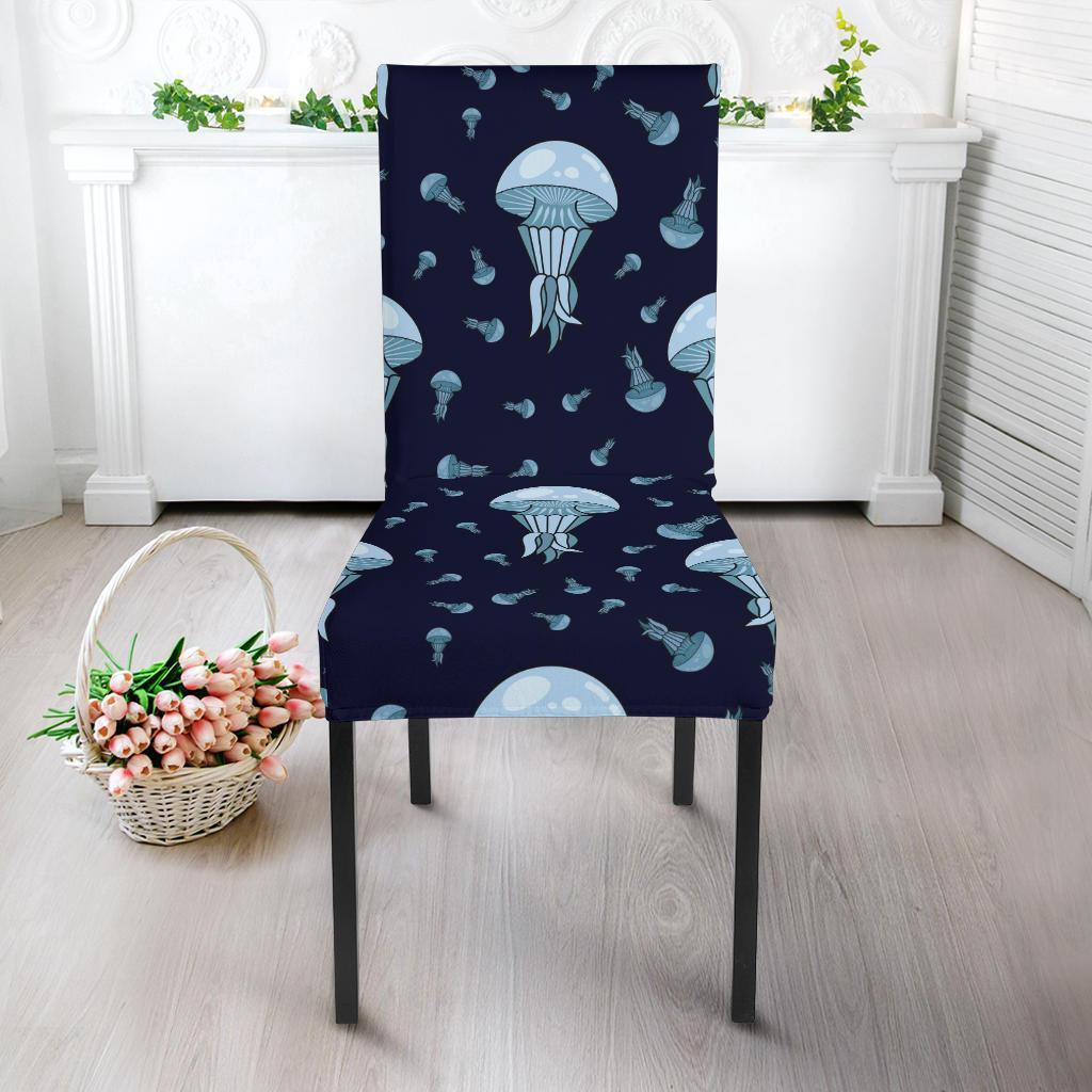 Cartoon Jellyfish Print Pattern Chair Cover-grizzshop