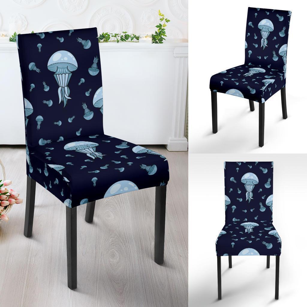 Cartoon Jellyfish Print Pattern Chair Cover-grizzshop