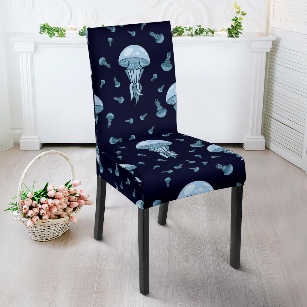 Cartoon Jellyfish Print Pattern Chair Cover-grizzshop