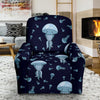 Cartoon Jellyfish Print Pattern Recliner Cover-grizzshop