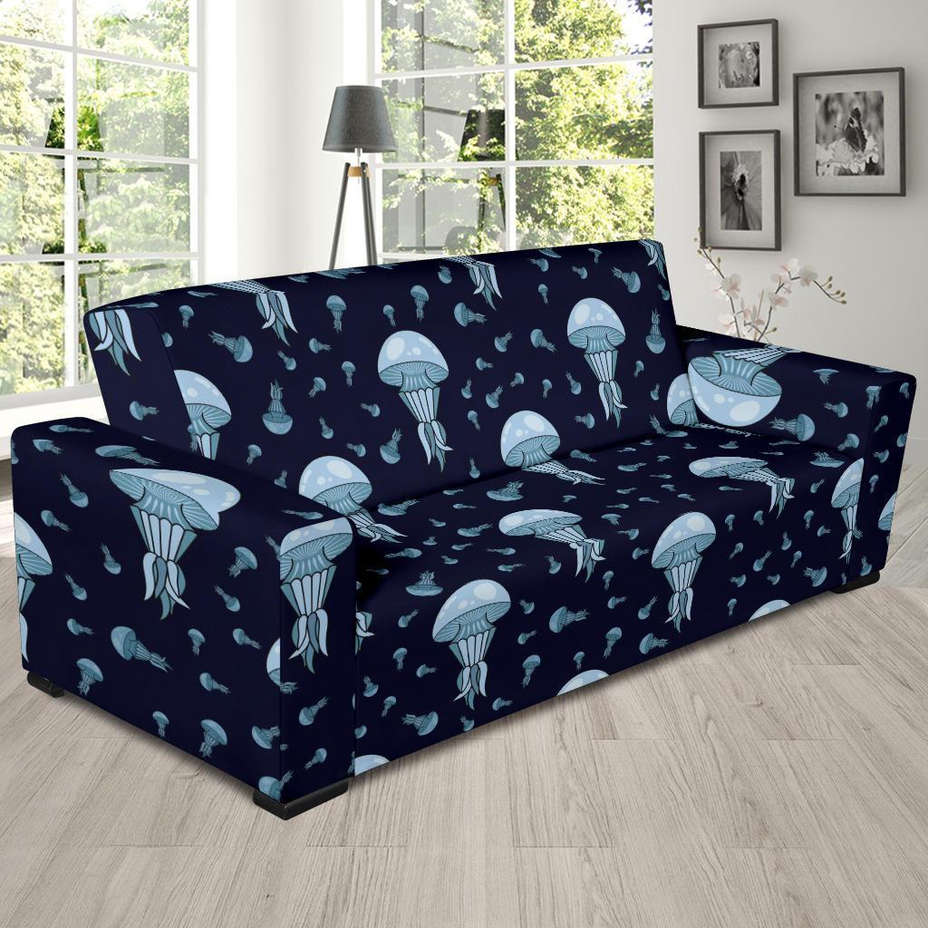 Cartoon Jellyfish Print Pattern Sofa Covers-grizzshop